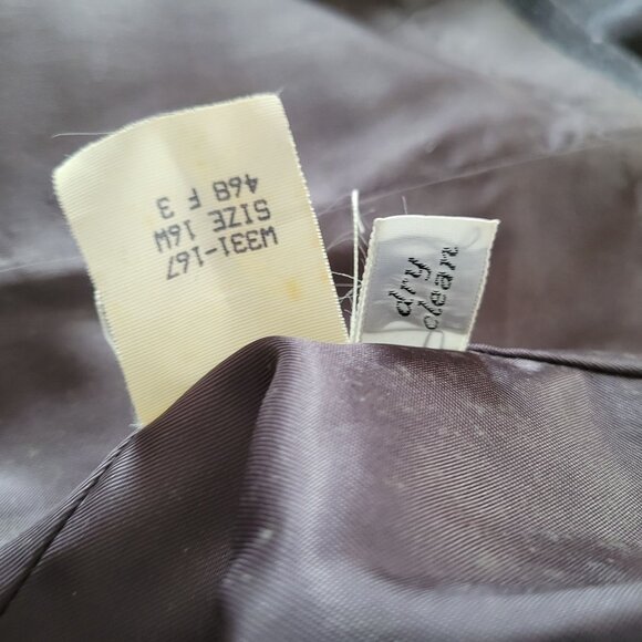 Pendleton Womens Charcoal Gray Wool Blazer Size 16W Single Button Closure Made I - Picture 5 of 8